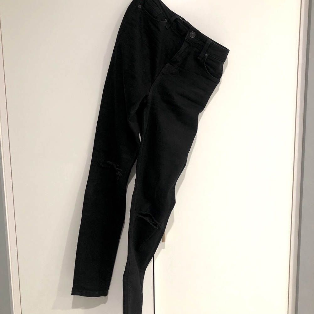 Topshop Jamie Distressed Skinny Moto Jeans